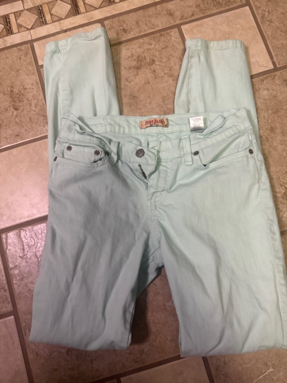 Vintage Judy Blue Pastel Mint Skinny Jeans